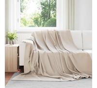 Vidaxl Couvertures À Jeter 6 Pcs Beige 240 X 220 Cm Toison