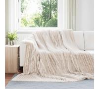 Vidaxl Couvertures À Jeter 6 Pcs Beige 270 X 240 Cm Toison