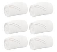 Vidaxl Couvertures À Jeter 6 Pcs Blanc 220 X 240 Cm Toison