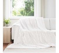 vidaXL Couvertures à jeter 6 pcs Blanc 240 x 220 cm Toison 42016967