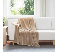 Vidaxl Couvertures À Jeter 6 Pcs Camel 130 X 150 Cm Toison