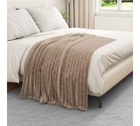 Vidaxl Couvertures À Jeter 6 Pcs Camel 150 X 130 Cm Toison