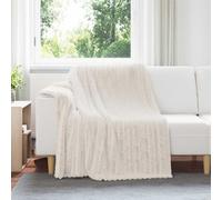 Vidaxl Couvertures À Jeter 6 Pcs Crème 200 X 150 Cm Toison