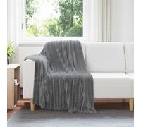 Vidaxl Couvertures À Jeter 6 Pcs Gris Foncé 150 X 130 Cm Toison