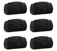 Vidaxl Couvertures À Jeter 6 Pcs Noir 240 X 220 Cm Toison