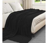Vidaxl Couvertures À Jeter 6 Pcs Noir 240 X 270 Cm Toison