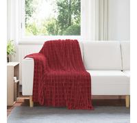 Vidaxl Couvertures À Jeter 6 Pcs Rouge Bordeaux 150 X 130 Cm Toison