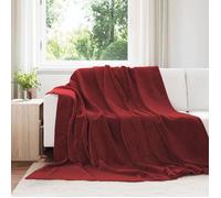 vidaXL Couvertures à jeter 6 pcs Rouge Bordeaux 220 x 240 cm Toison 42016819