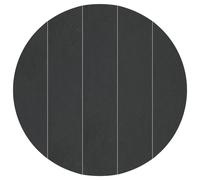 vidaXL Couvre-Piscine Rond Noir Plastique Ø 610 cm Couvre-Piscine Rond