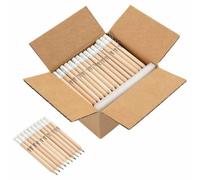 vidaXL Crayons HB Ø 0,7 x 10 cm Naturel Bois de peuplier solide,