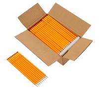 vidaXL Crayons HB 1000 pcs Ø 0,7 x 18,5 cm Jaune, Crayon hexagonal HB avec taille et gomme, idéal pour le croquis et la prise de notes