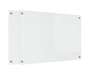 vidaXL Crédence de cuisine 2 pièces Transparent 90 x 60 cm
