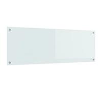 vidaXL Crédence de cuisine Blanc 120 x 40 cm verre trempé