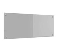 vidaXL Crédence de Cuisine Gris Clair 100 x 40 cm Verre trempé | Fait pour résister longtemps, Idéal pour la cuisine, Ça a vraiment de la gueule
