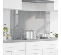 vidaXL Crédence de Cuisine Gris Clair 100 x 60 cm Verre trempé