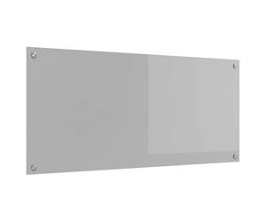 vidaXL Crédence de cuisine Gris clair 110 x 50 cm verre trempé | Conçu pour supporter les températures élevées, Matériau solide pour une longue durée, Un design sympa qui embellit ta cuisine