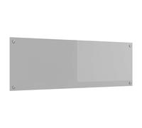 vidaXL Crédence de cuisine Gris clair 120 x 40 cm verre trempé
