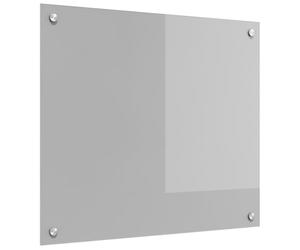 vidaXL Crédence de cuisine Gris clair 70 x 60 cm verre trempé | Fait pour tenir bon même avec un usage quotidien, Supporte bien les températures élevées,