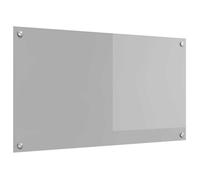 vidaXL Crédence de cuisine Gris clair 90 x 50 cm verre trempé 42001233