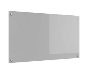 vidaXL Crédence de Cuisine Gris Clair 90 x 50 cm Verre trempé | Verre trempé robuste, Style moderne qui booste n'importe quelle cuisine, Parfait pour cuisiner à haute température