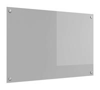 vidaXL Éclairage pour cuisine Gris clair 90x60x0,6 cm en verre trempé