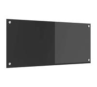 vidaXL Crédence de Cuisine Gris foncé 90 x 40 cm Verre trempé