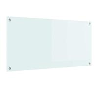 vidaXL Crédence de Cuisine Lait 100 x 50 cm Verre trempé, Design Moderne, Plan de Travail Durable : Dosseret en Verre résistant à la Chaleur, pour Une déco stylée