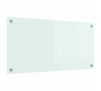 vidaXL Protection de cuisine Blanc 80 x 40 x 0.8 cm verre trempé