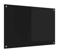 vidaXL Protection de cuisine Noir 90 x 60 x 0.8 cm verre trempé
