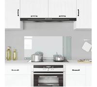 vidaXL Crédence de cuisine 249476 – Verre trempé 100×50 cm, résistant à la chaleur et aux rayures