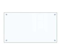 vidaXL Crédence de Cuisine, Transparent, 70x40 cm, Verre Trempé, Résistant à la Chaleur et aux Rayures, Panneau Mural, 249466