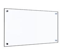 vidaXL Crédence de Cuisine, Transparent, 70x40 cm, Verre Trempé, Résistant à la Chaleur et aux Rayures, Panneau Mural, 249466