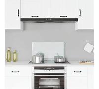 vidaXL Crédence de Cuisine, Transparent, 70x40 cm, Verre Trempé, Résistant à la Chaleur et aux Rayures, Panneau Mural, 249466