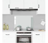 vidaXL Crédence de cuisine 249471 – Verre trempé transparent 80×60 cm, résistant chaleur et rayures
