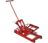 vidaXL Cric hydraulique Moto/VTT 680 kg Rouge