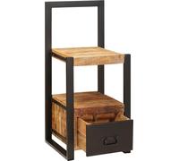 vidaXL Crochet de dressing avec étagère Marron 40 x 40 x 90 cm Bois massif Mango