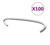 vidaXL Crochets de gabion 145616 — 100 pièces, 10 cm, acier galvanisé