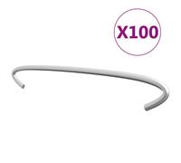 vidaXL Crochets de gabion 100 pcs Acier galvanisé 20 cm