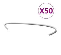 vidaXL Crochets de gabion 50 pcs Acier galvanisé 50 cm