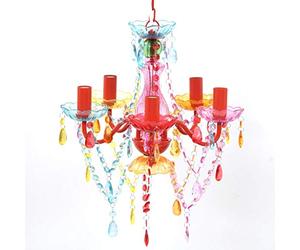 vidaXL Crystal Light 5 Ampoules Multicolore