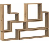 vidaXL Cube mural en chêne artisanal 96 x 12 x 64 cm Matériau dérivé du bois