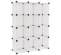 Vidaxl Cubes De Rangement 12 Pcs Transparent Pp