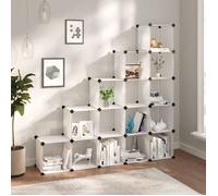 vidaXL Cubes de rangement 15 pcs Transparent PP 340549