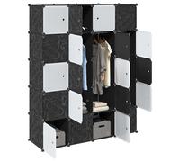 Vidaxl Cubes De Rangement 20 Pcs Avec Tiges De Suspension Pp