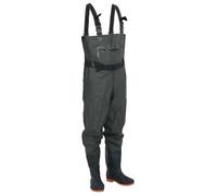 vidaXL Cuissardes avec bottes et ceinture PVC noir Taille 38-46