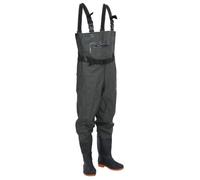 vidaXL Cuissardes avec bottes et ceinture noir taille 38-46 PVC 38