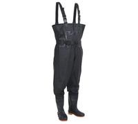vidaXL Cuissardes avec bottes et ceinture noir taille 43, cuissardes avec bottes, cuissardes pour la pêche, pantalons de pataugeoire