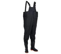 vidaXL Cuissardes avec bottes noir taille 41, cuissardes avec bottes, cuissardes pour la pêche, pantalons de pataugeoire