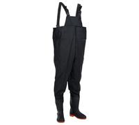 vidaXL Cuissardes avec bottes noir taille 45, cuissardes avec bottes, cuissardes pour la pêche, pantalons de pataugeoire