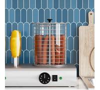 vidaXL Cylindre en Verre pour Chauffe-Hot Dog, Transparent, 200x240 mm, Verre Borosilicate, Accessoire de Remplacement 50770